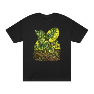 Alocasia Yellow Speckled Botanical Unisex T-Shirt