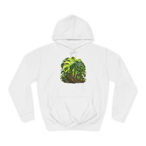 Monstera Electro Light Plant Art Unisex Hoodie