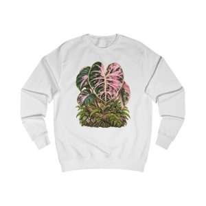 gợi ý tiêu đề Alocasia Balloon Heart Pink Botanical Art Unisex Sweatshirt