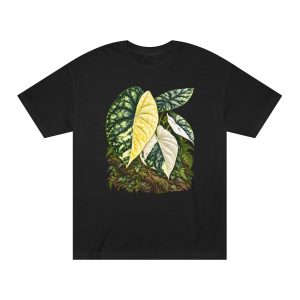Alocasia Dragon Scale Marble Botanical Unisex T-Shirt