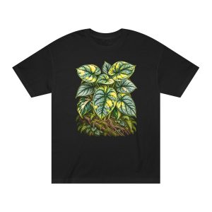 Alocasia Silver Dragon Aurea Botanical Unisex T-Shirt