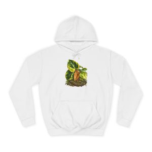 Variegated Anthurium Plant Art Unisex Hoodie