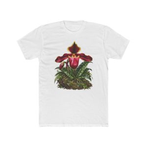 Lady Slipper Orchid Botanical Unisex T-Shirt