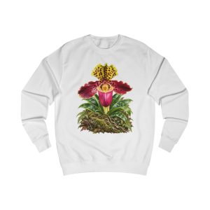 gợi ý tiêu đề Lady Slipper Orchid Botanical Art Unisex Sweatshirt